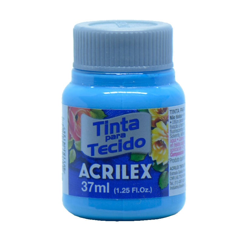 Tinta de Tecido Acrilex Fosca 37ml Azul Celeste