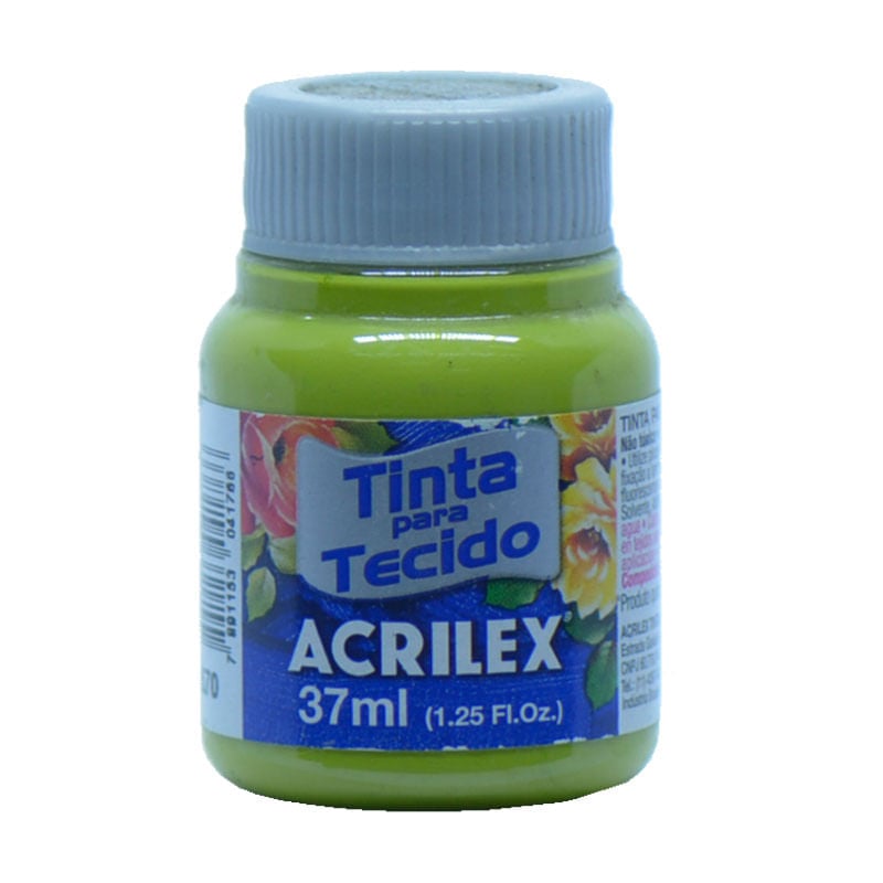 Tinta de Tecido Acrilex Fosca 37ml Verde Pistache