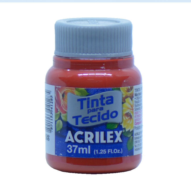 Tinta de Tecido Acrilex Fosca 37ml Vermelho Escarlate