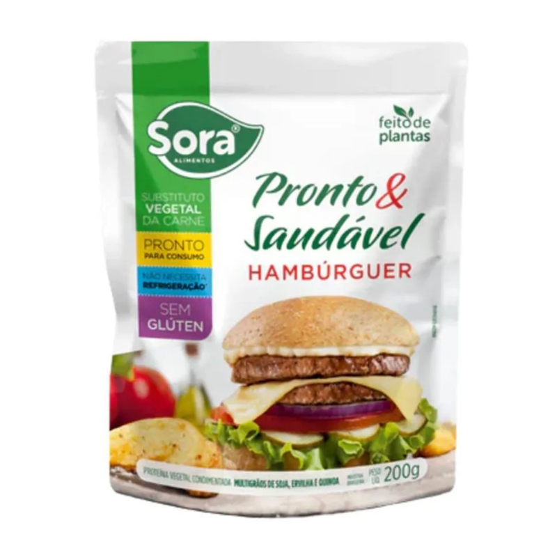 Hambúrguer Vegetal Sora Pronto&Saudável 200g