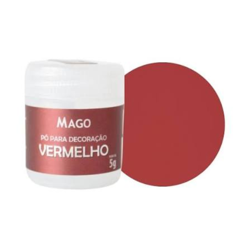 Pó Vermelho para decoração 5g Mago unid.