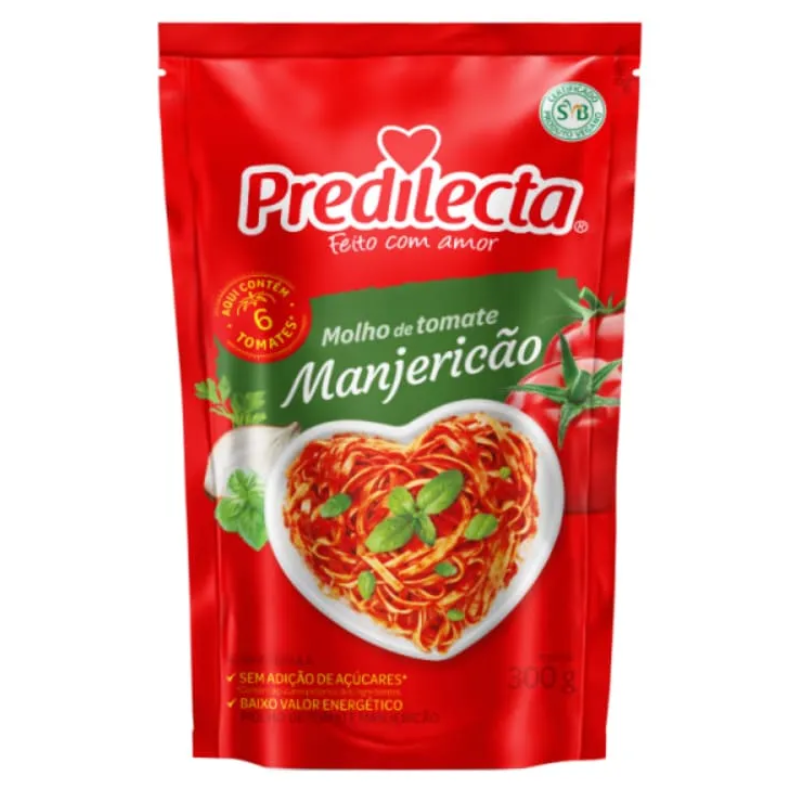 MOLHO TOM PREDILECTA 300G MANJERICAO