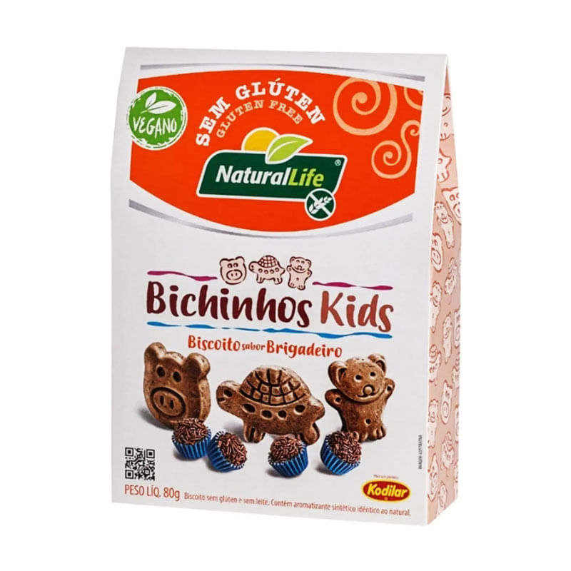 Biscoito Kodilar Bichinhos Kids Brigadeiro 80g