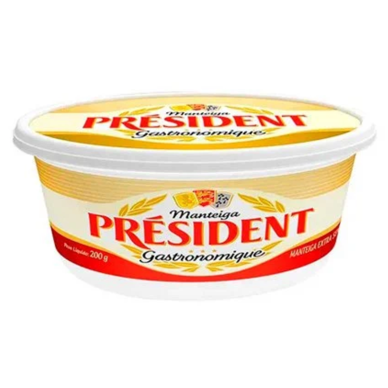 Manteiga President Tablete sem Sal 200g