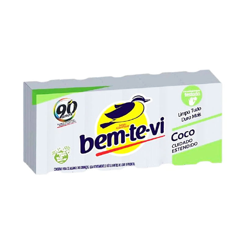 Sabão em Barra Bem-te-vi Coco 5x180g