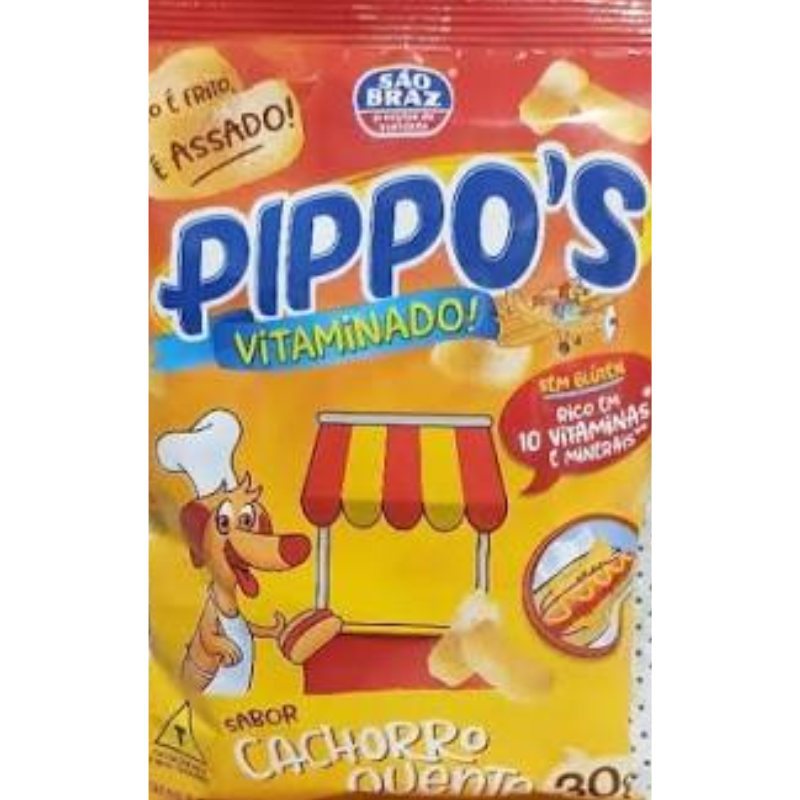 Salgadinho Pippos Anime Cachorro Quente São Braz 75g