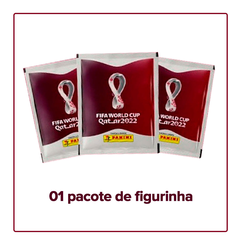 Pacote de Figurinhas Copa do Mundo 1 Pacote