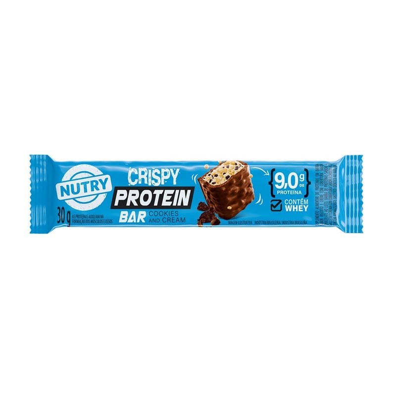 Barra de Protein Bar Nutry Cookies Cream 30g