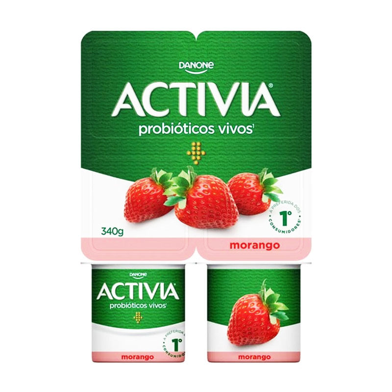 Iogurte Activia Polpa Morango 340g