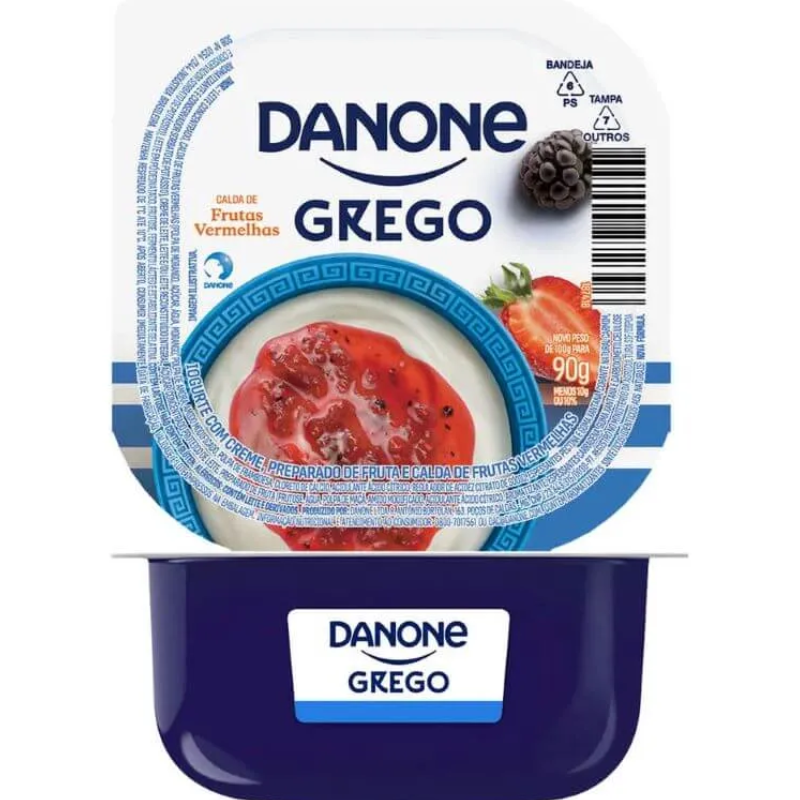 Iogurte Grego Frutas Vermelhas Danone 100g