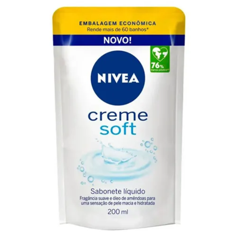Nivea Sabonete Líquido Refil Creme Soft 200ml
