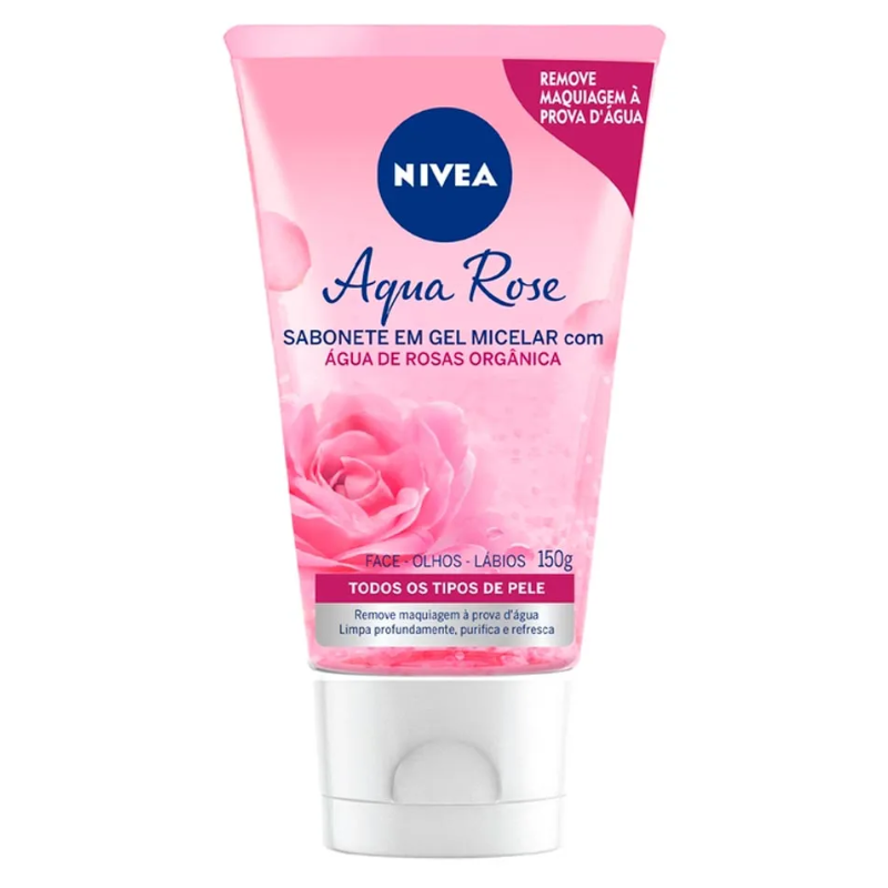Sabonete Gel Facial Nivea Água de Rosas 150ml