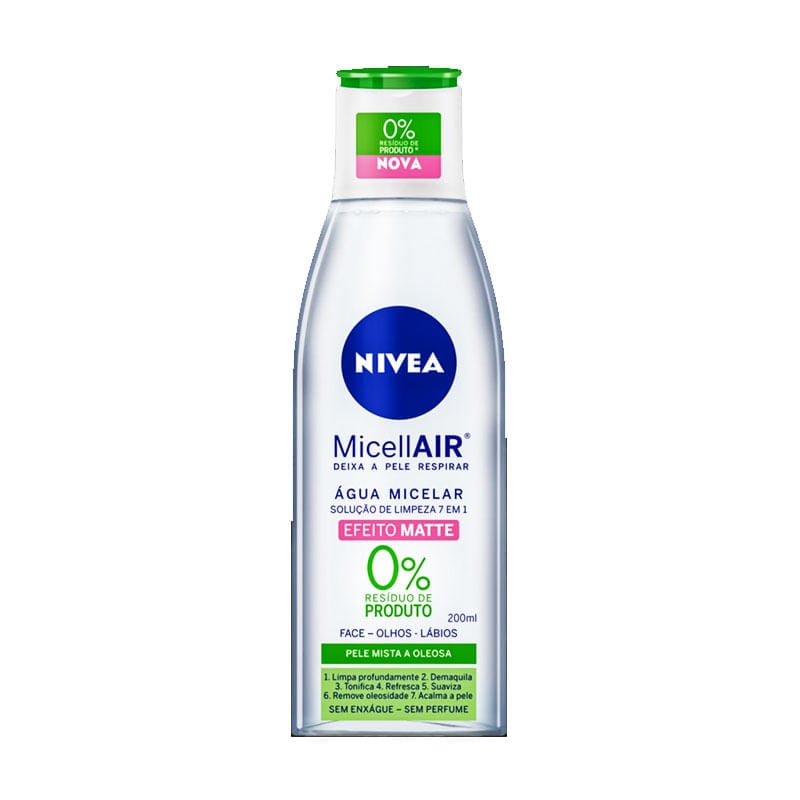 Água Micelar Nivea 7em1 Efeito Mate 200ml