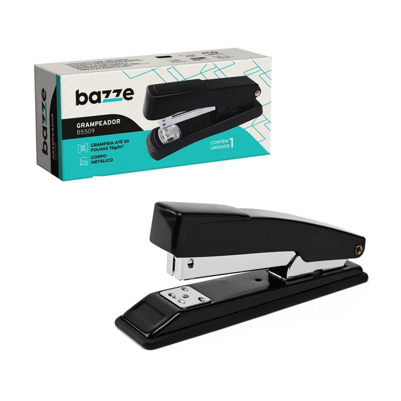 Grampeador 20 Folhas B5509 Metal Bazze 1un 