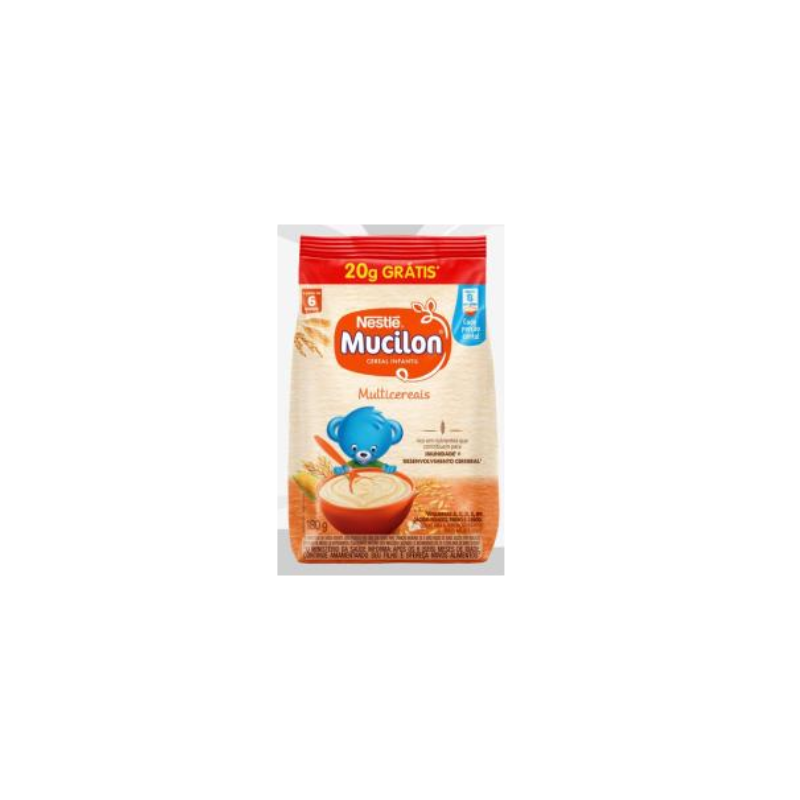 Mucilon Arroz e Aveia Integral 180g