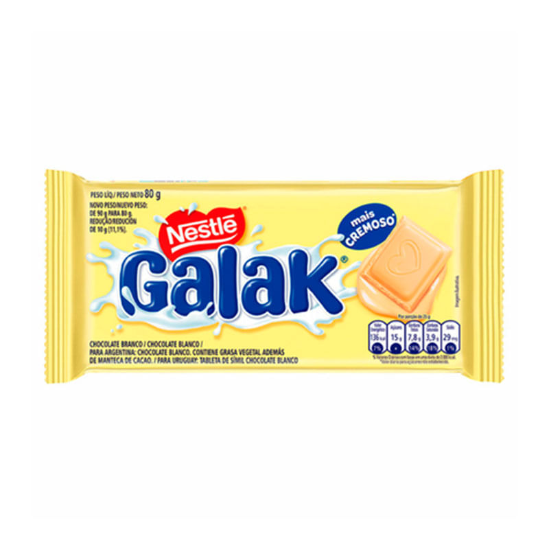 Barra de Chocolate Nestlé Galaka 80g