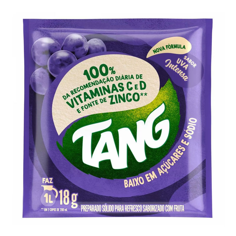 Refresco em Pó Tang Uva Intensa 18g