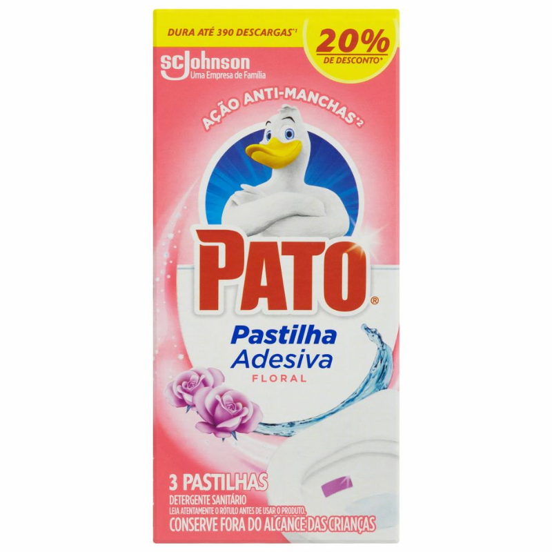 Pastilha Adesiva Pato Floral 20% Desconto 3un