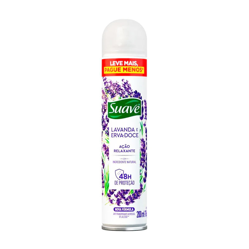 Desodorante Aerosol Suave Lavanda e Erva Doce 200ml