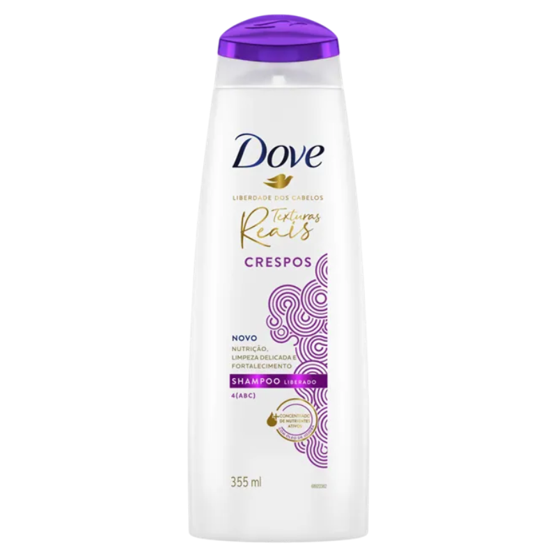 Shampoo Dove Texturas Reais Crespos 355ml 