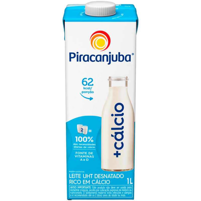 Leite UHT Piracanjuba Desnatado 1L
