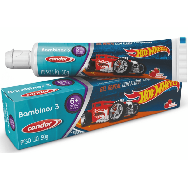 Gel Dental Bambinos 3 3511 Hot Wheels Condor 50g
