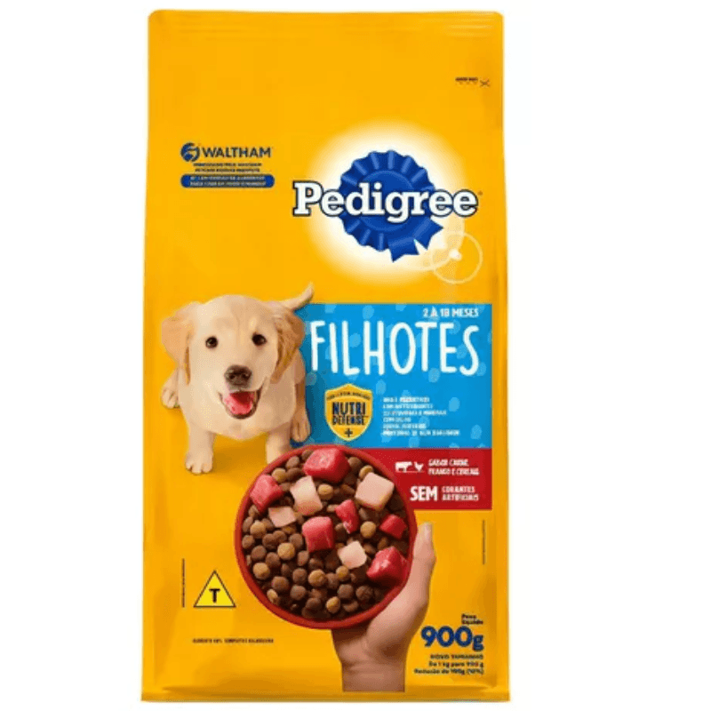 Ração Pedigree Filhotes Raças Media 900g 