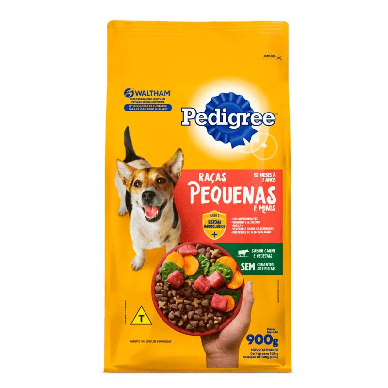 Ração para Cães Adultos Raças Pequenas Pedigree 900g