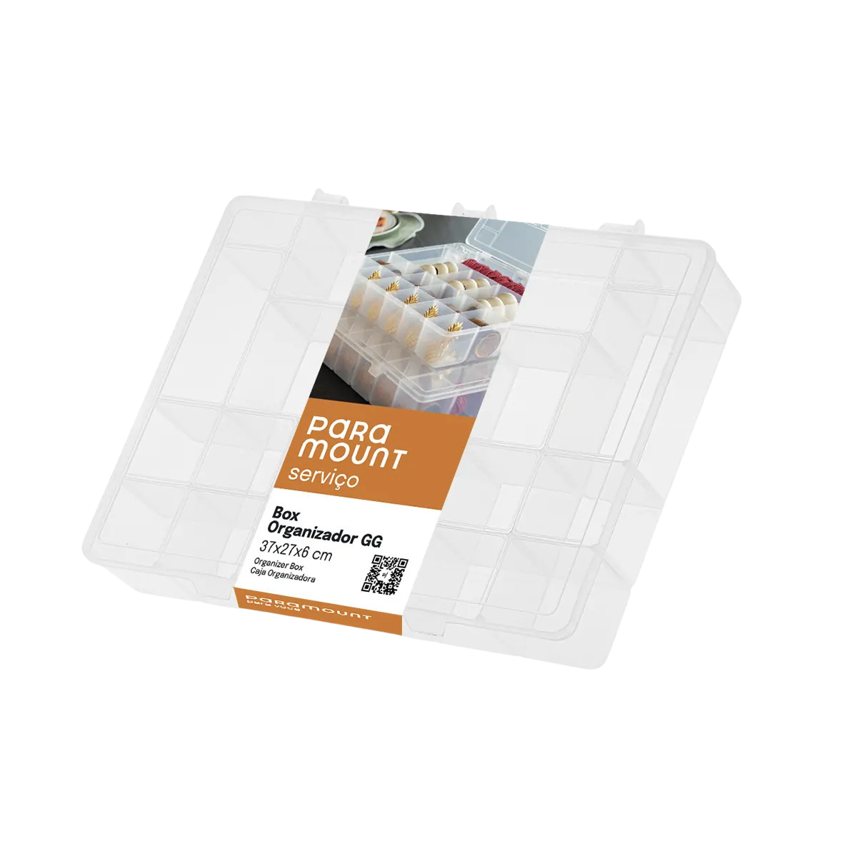 Organizador Diamond Paramount Cristal 30X7,5X5,2cm