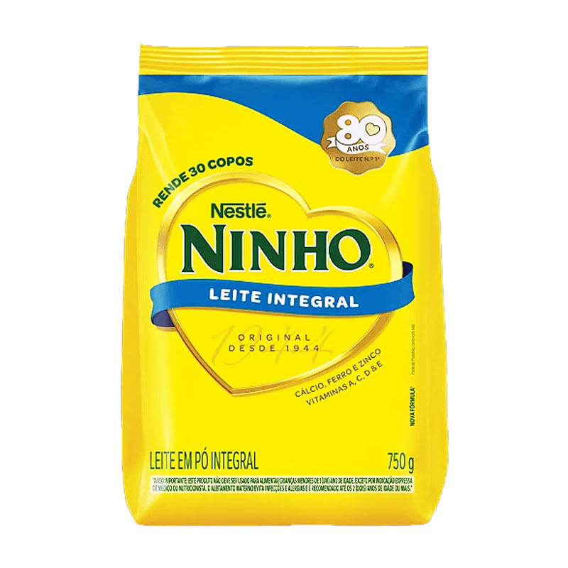 Leite Pó Ninho Integral L750g P700g
