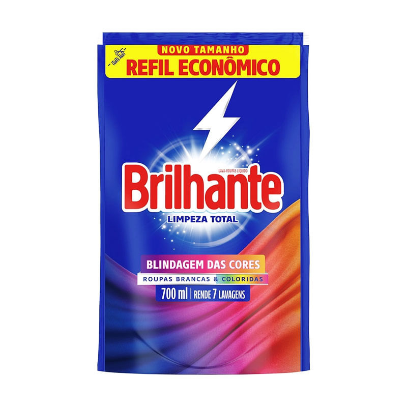 Sabão Liquido Brilhante Limpeza Total 700ml