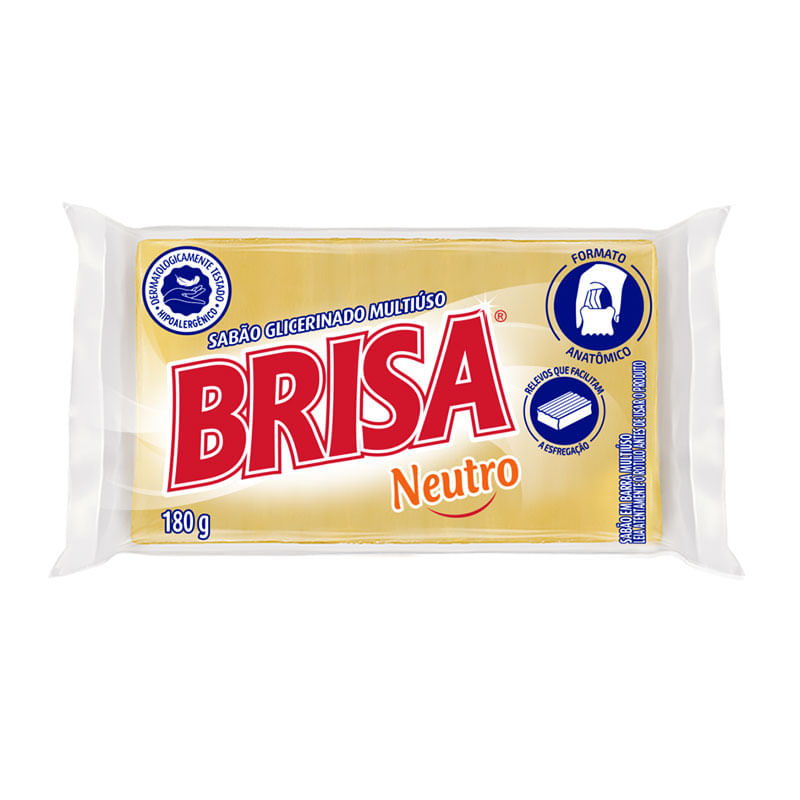 Sabão em Barra Brisa Neutro 180g
