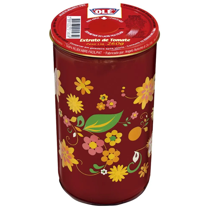 Extrato de Tomate Olé Copo Decorado 260g