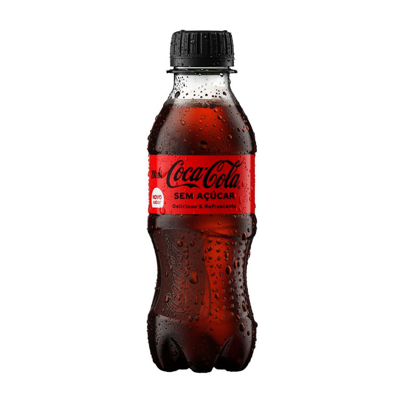 Refrigerante Coca Cola sem Açúcar Mini Pet 200ml