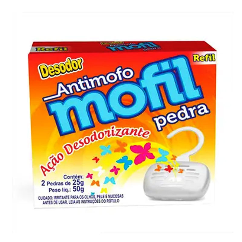 Antimofo Mofil Pedra Refil 2X25g