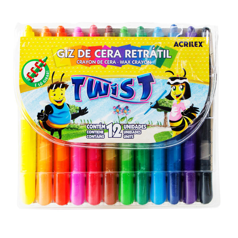 GIZ DE CERA TWIST RETRATIL SEM COR