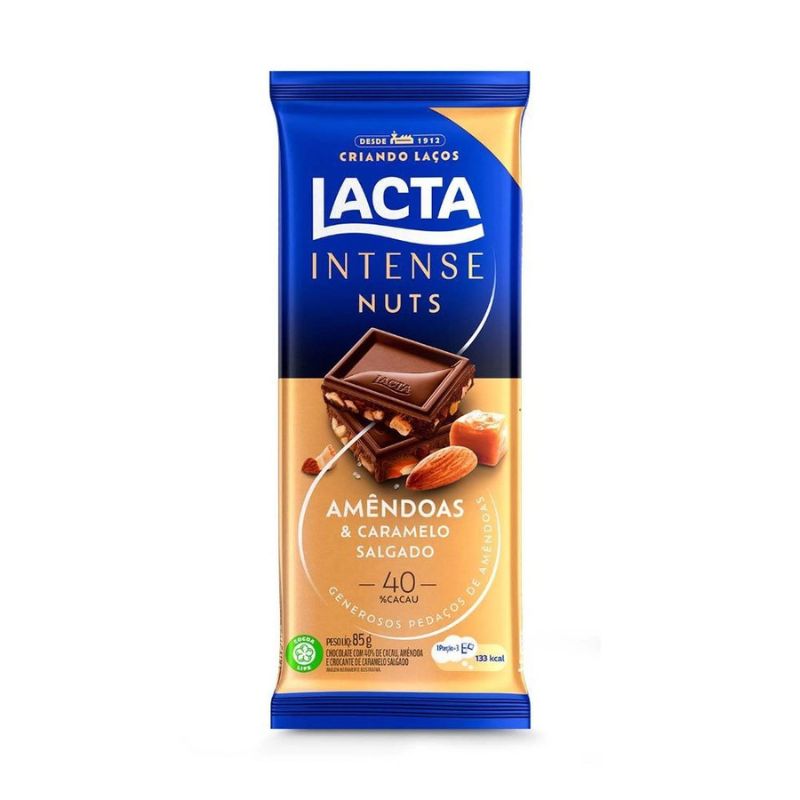 Chocolate Lacta 40% Cacau Caramelo Salgado 85g