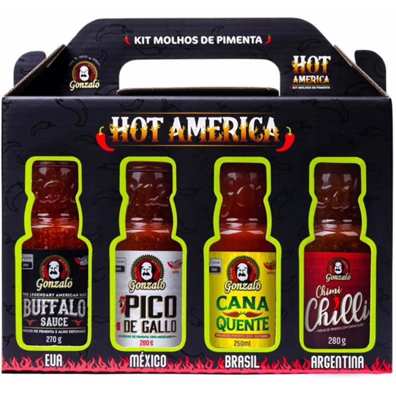 KIT MOLHOS DE PIMENTA HOR GONZALO 1X4UN