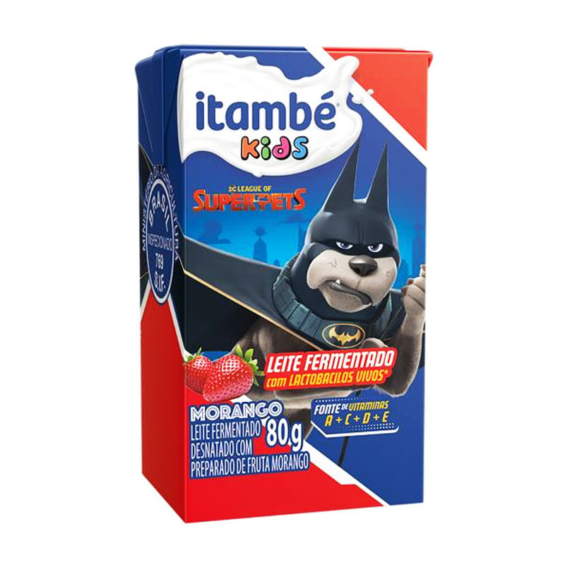 Leite Fermentado Itambé kids  Morango 80g