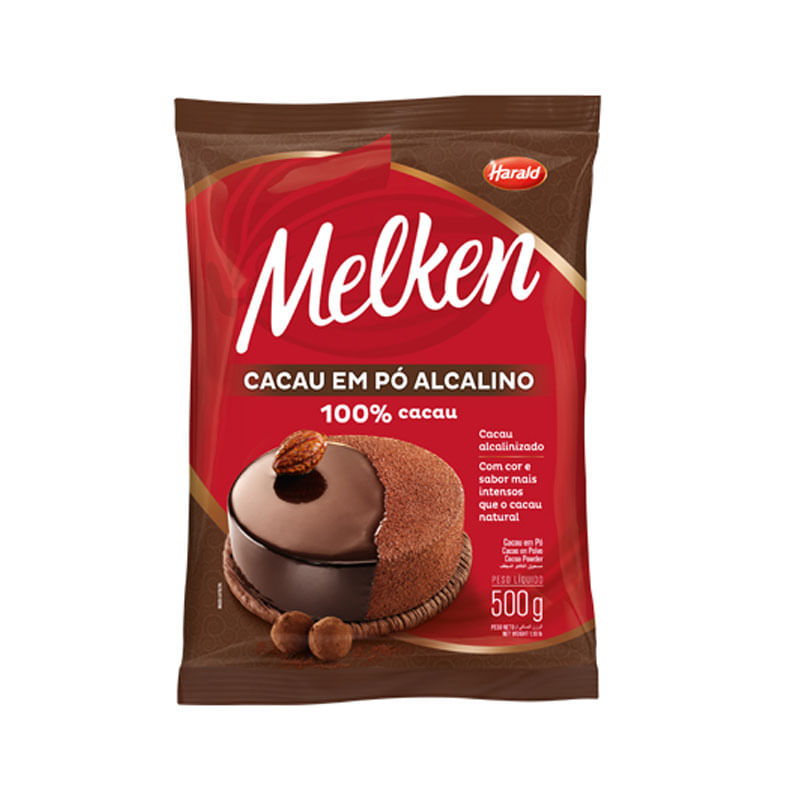 Cacau Pó Melken Harald 100% 500g