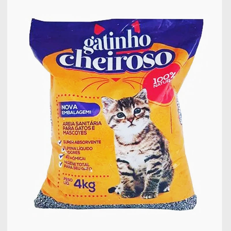 Areia Gatinho Cheiroso 4kg