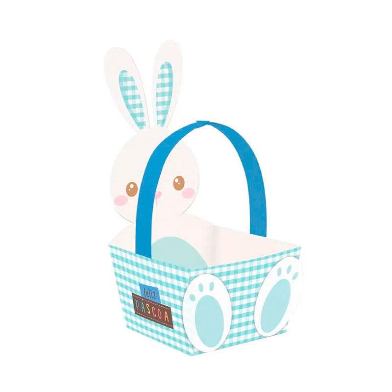 Cestinha com Orelinha Luke 9X9X9CM