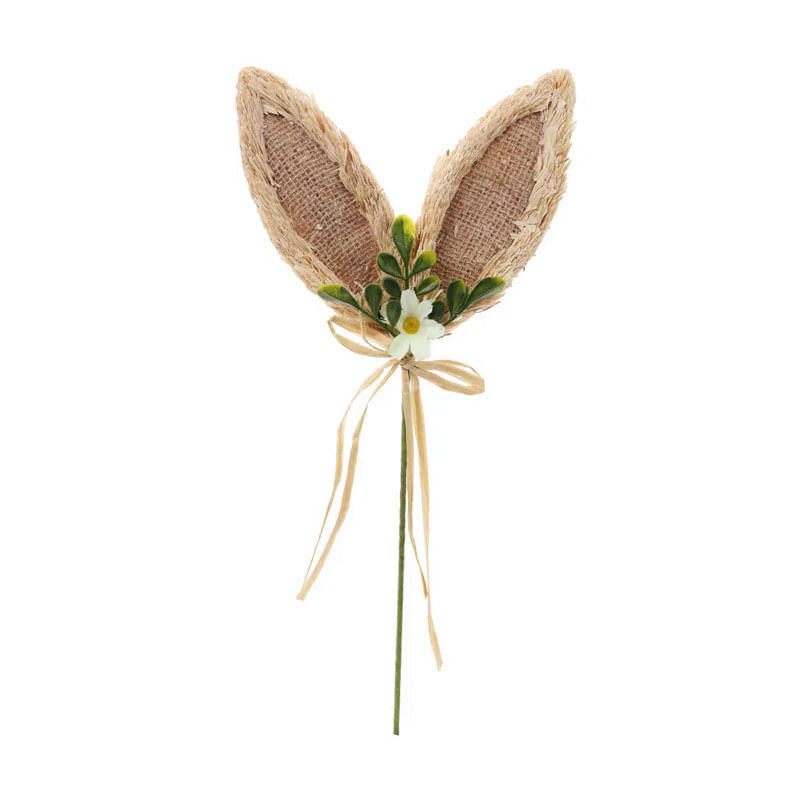 Pick Decorativo Orelhas Marron Claro e Verde