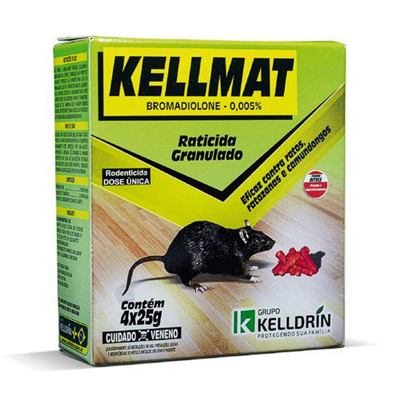 Kellmat Raticida Granulado 4X25g