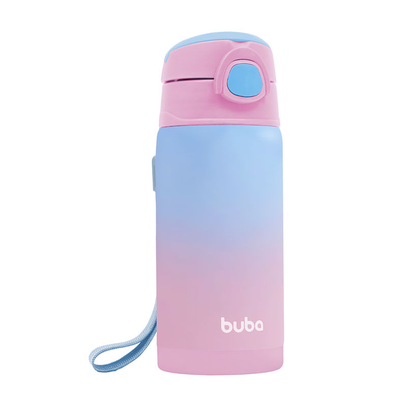 Copo Térmico com Canudo Rosa da Buba