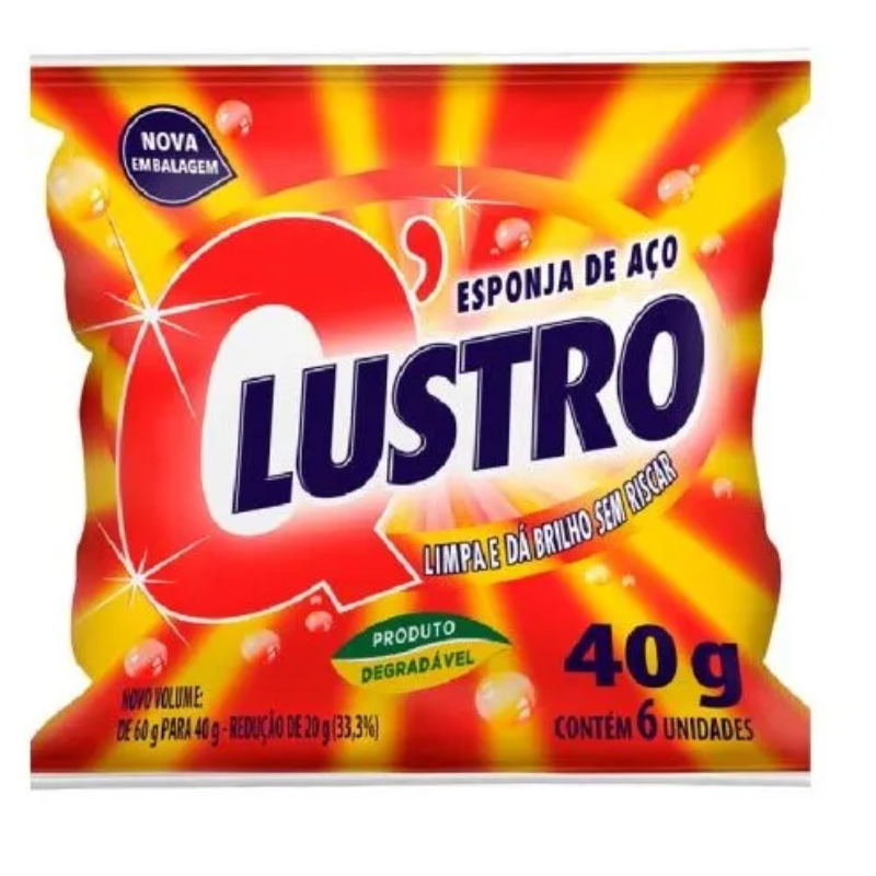 Esponja de Aço Q'lustro 6un