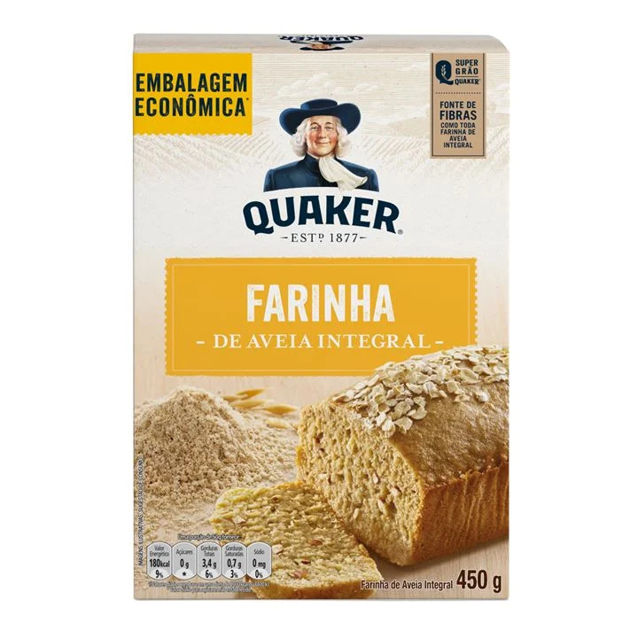 Aveia Quaker Farinha Integral 450g