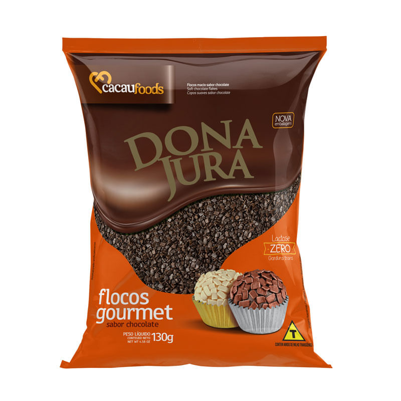 Flocos Cacau Foods Macio 130g Chocolate