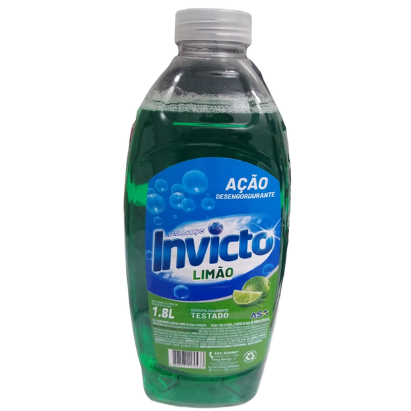 Detergente Liquido Invicto Limão 1,8L