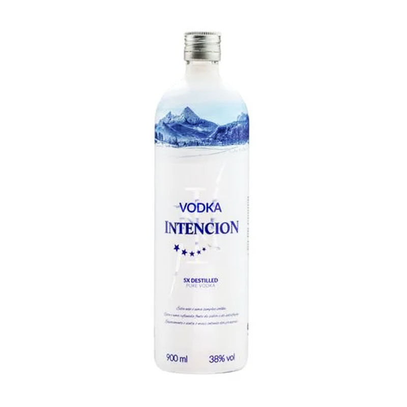 Vodka 5x Destilada Intencion 900ml